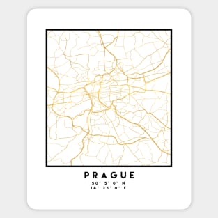 PRAGUE CZECH REPUBLIC CITY STREET MAP ART Sticker